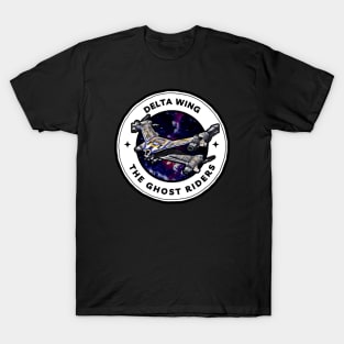 Delta Wing - The Ghost Riders - Starfury - Black - Sci-Fi - B5 T-Shirt